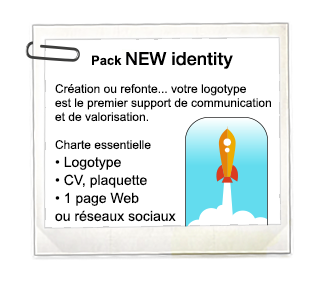 Pack NEW identity – 1 projet = 1 Identité Visuelle